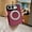 Purple, variant on Magnetic Case for iPhone Duo, Fabric Texture Back + Hard PC Frame Ring Kickstand Wireless Charging Protective Ultra Slim Shockproof Lightweight Phone Cover for iPhone Duo, Winered