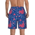 thumbnail image 3 of Naloa Chicken and Rooster Men's Beach Shorts, Surfing shorts, Swim trunks, Quick Dry Swim Trunks for Surfing Beach Fun - 3X-Large, 3 of 9