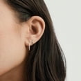 thumbnail image 4 of 925 Sterling Silver Small Huggie Hoop Earrings for Women, Hypoallergenic Dainty Hoops for Women, 4 of 5