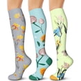 thumbnail image 1 of 3/6 Paires de Bas de Compression pour Femmes et Hommes 15-20 mmHg - Meilleur Soutien pour Infirmières, Course, Randonnée, Récupération et Bas de Vol, 1 of 7