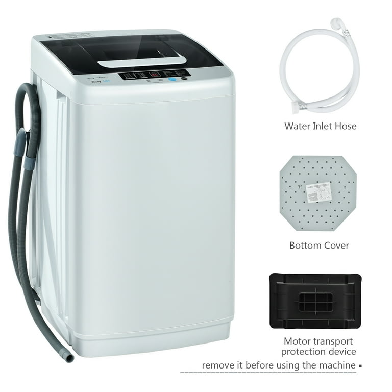 Auertech Portable Washing Machine 28lbs Mini Twin Tub Semi-Automatic Washer  Spinner Combo with Drain Pump