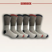 Gemrock® Big and Tall Thermal Insulated Crew Socks For Men (3- or 12-Pairs)