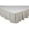 thumbnail image 4 of VHC Brands Hatteras Seersucker Ticking Striped Cotton Americana Split Corners Gathered Twin Bed Skirt, 39x76x16, Denim Blue, 4 of 5