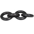 thumbnail image 6 of 16" x 3" Black Aluminum Chain Sculpture, by DecMode, 6 of 7