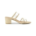 thumbnail image 3 of BLISSFUL STEP Women's Dual Straps Block Heel Slide Sandals, 3 of 8