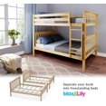thumbnail image 3 of BEDSMART Solid Wood Full Over Full Bunk Bed | Natural, 3 of 6
