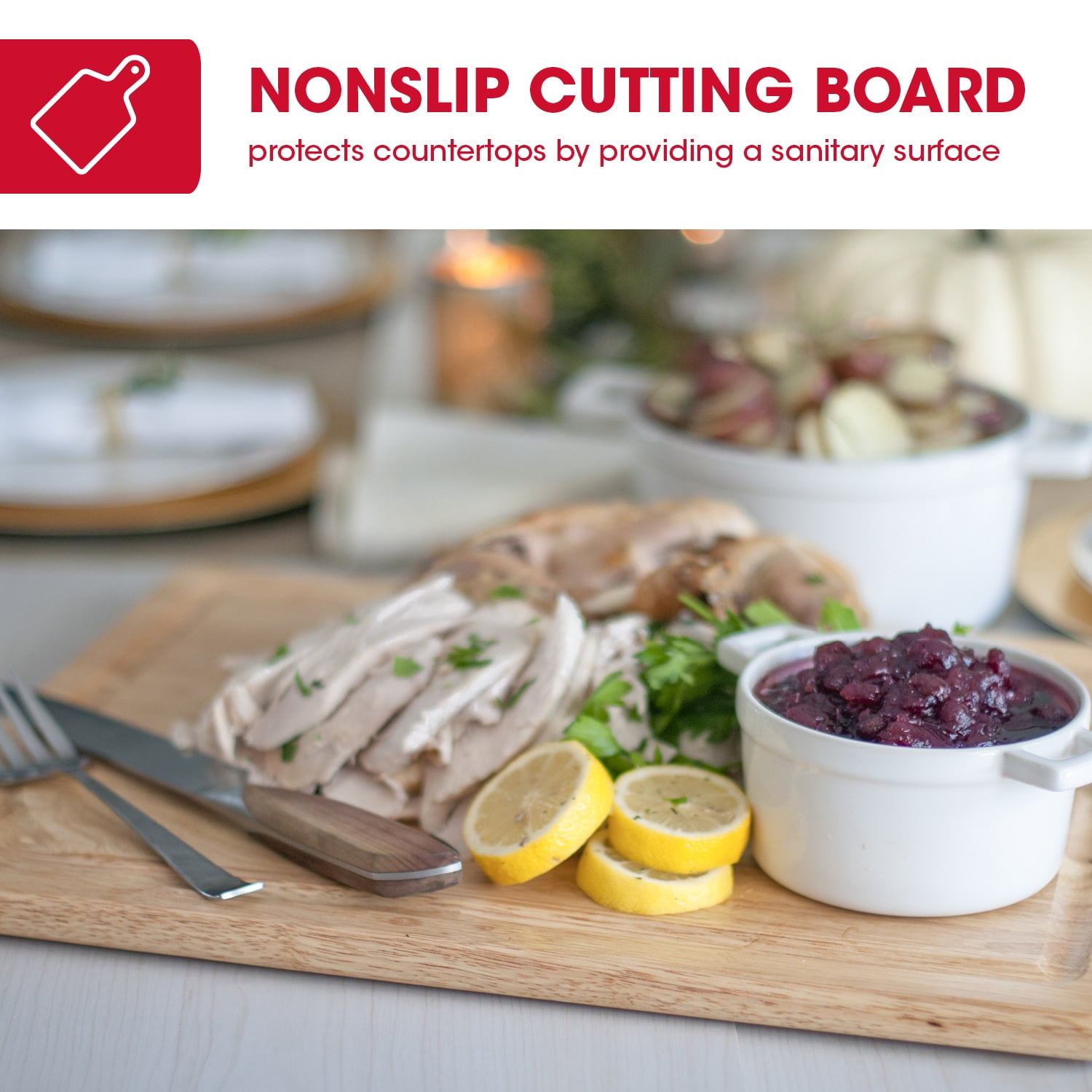 Architec Gripperwood 16"x20" Traditional Cutting Board