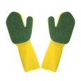 thumbnail image 3 of Limpieza Mano Derecha Látex Multifuncional Hogar Reutilizable Con Esponja Almohadilla De Palma Para Plato Lavado De Coches Hogar Cocina Jardín Oficina 2 Uds Guante Eigraketly HA025821-03, 3 of 6