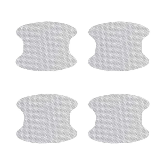 jinwen Protège-Rayures pour Poignée de Porte en Fibre de Carbone, 4 Unités, Rayures Professionnelles, Blanc A Blanc
