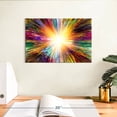 thumbnail image 3 of Elephant Stock Light Abstract Wall Art - Horizontal Canvas Wall Art - Living Room Wall Decor - Abstract Canvas - Orange And Green Decor - 12" x 8", 3 of 8
