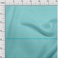 thumbnail image 2 of oneOone Velvet Turquoise Blue Fabric Stripes Sewing Material Print Fabric By The Yard 58 Inch Wide, 2 of 4
