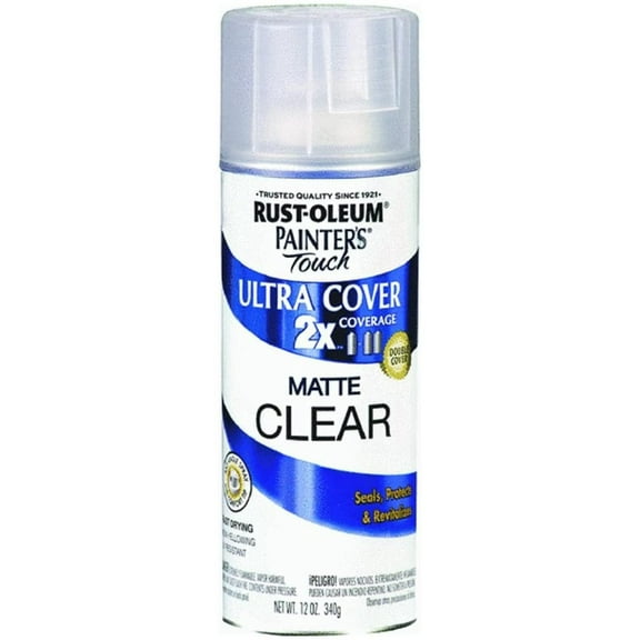 Rust-Oleum General Purpose Spray Paint Matte Clear - 6 Pack, 12 oz