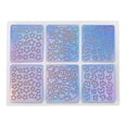 thumbnail image 6 of 12 Sheets Stripes Wavy Hollow Printed Stamp Nail Art Templates Manicure Tool, 6 of 7