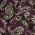 thumbnail image 3 of Superior 4-Count 145 GSM Purple Paisley Cotton Flannel Sheet Set, King, 3 of 6
