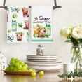 thumbnail image 5 of Summer Kitchen Towels 18x26 Inch Drink Lemon Leaf Sweet Summer Time Dish Towel Absorbent Hand Towels Home Kitchen Decoration Set of 2, 5 of 5