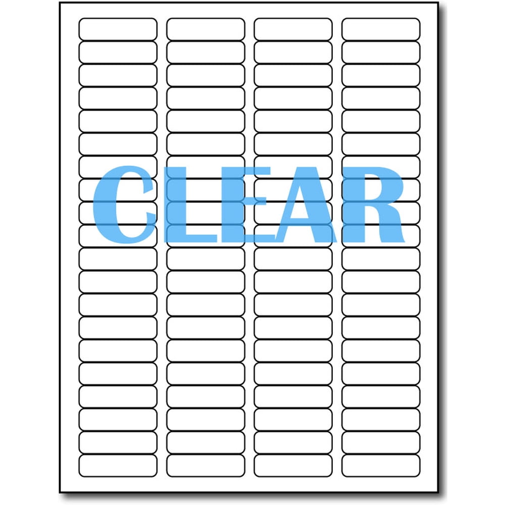 Crystal Clear Laser Labels 1 2 X 1 3 4 10 Sheets 800 Labels crystal-clear-laser-labels-1-2-x-1-3-4-10-sheets-800-labels