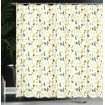 thumbnail image 3 of Ambesonne Agricultural Shower Curtain, Beet Sunflower Corn, 69"Wx84"L, Pale Orange Olive Green, 3 of 4