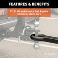 thumbnail image 4 of CURT 48510 Black Steel Pintle Hitch Lunette Ring 3-Inch ID, 22,000 lbs, 4 of 4