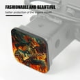 thumbnail image 3 of Hitch Cover Fits For 2-Inch Hitch,Skeleton In Cowboy Hat Playing Electric Guitarrubber Trailer Hitch Cover Tube Plug Insert,Car Exterior Accessories, Receiver Tube Hitch Plug, 3 of 6