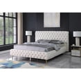 thumbnail image 2 of Demeter Velvet Platform Cali King Bed in Cream, 2 of 2