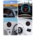 thumbnail image 5 of NFTIGB 52mm Digital Tachometer Oil Pressure Water Temp Gauge 3 in 1 LED Display for Boat Yacht RV Truck Motorcycle Black Dial Black Bezel 810-00325, 5 of 9