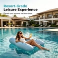 thumbnail image 4 of XIANXIAN Inflatable Pool Lounge Floats Adult, Large Swimming Pool Sofa Floaties, Beach Tanning Recliner Floating Mesh Chair, Blow Up Lake River Floaty Tube -Large, 4 of 9