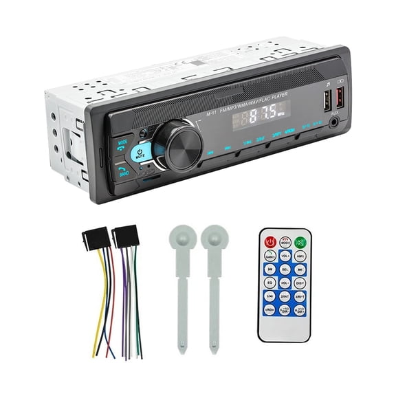 TAPDRA Bluetooth 5.0 Single Din Car Stereo 7 Color Lights For Car Audio System Voice Assistant APP Remote Control Use