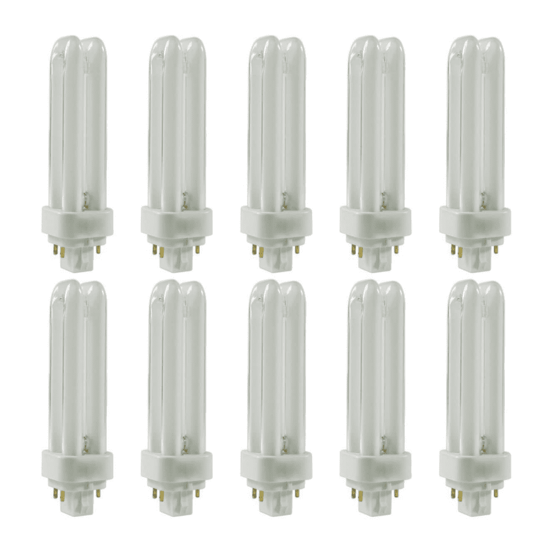 Sterl Lighting Pack of 10 PLD Double UShaped Twin Tube 4Pin Compact