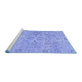thumbnail image 2 of Ahgly Company Machine Washable Indoor Rectangle Oriental Blue Traditional Area Rugs, 7' x 10', 2 of 4