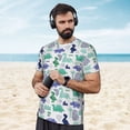 thumbnail image 4 of Wukai Dinosaur Print Men's Short-Sleeved Mesh T-Shirt,Quick-Dry Short Sleeve Workout T-Shirt-4X-Large, 4 of 8
