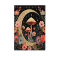 thumbnail image 2 of 12x18 inch Double-Sided Garden Flags Banners Vibrant Outdoor Decor for House Patio Outdoor Mushroom and Crescent Moon, 2 of 6