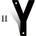 thumbnail image 1 of 12 Inch Modern Metal House Numbers, Metal Letter, Black Door Number, Metal Mailbox Numbers and Letters, Metal House Address Letters and Numbers for Outside Signs (Y), 1 of 8
