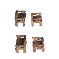 thumbnail image 1 of 4 Unids Elegante Silla de Taburete de Resina Simulada Miniatura Paisaje Decoraciones de Banco Adornos de Escritorio para Suministros de Casa de Muñecas (Estilo Mixto), 1 of 5