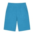 thumbnail image 4 of YueHuiYing Womens Bermuda Golf Shorts Inseam - Quick Dry Active Shorts with Pockets Athletic and Breathable, 4 of 5