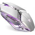 thumbnail image 1 of T12 Wireless Gaming Mouse Rechargeable, 2.4g Silent Optical Wireless Computer Mouse With Changeable LED Light Compatible With Laptop PC, 7 Buttons, 1 of 5
