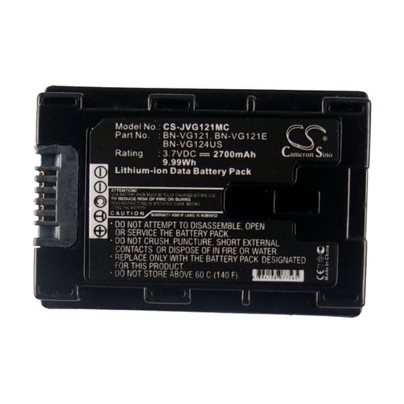 Battery for JVC GZ-E10 GZ-E100 GZ-MS250U BN-VG121 BN-VG121SU BN-VG121US 2700mAh