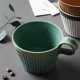 thumbnail image 3 of Taza de café hecha a mano japonesa retro para amigos (verde) Afortunado Sencillez, 3 of 5