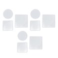 thumbnail image 1 of Molde de silicona de resina de forma redonda cuadrada de 9 piezas molde para hornear molde para tartas molde para pasteles molde para Soledad Joyería haciendo molde, 1 of 10