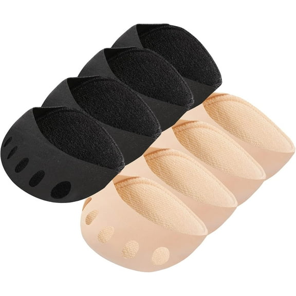 Toe socks women socks for heels Toe socks pads with non-slip Half socks for Oxfords,Flat,Pumps High Heels