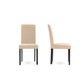 thumbnail image 4 of Baxton Studio Andrew Contemporary Espresso Wood Beige Fabric 5 PC Dining Set, 4 of 5
