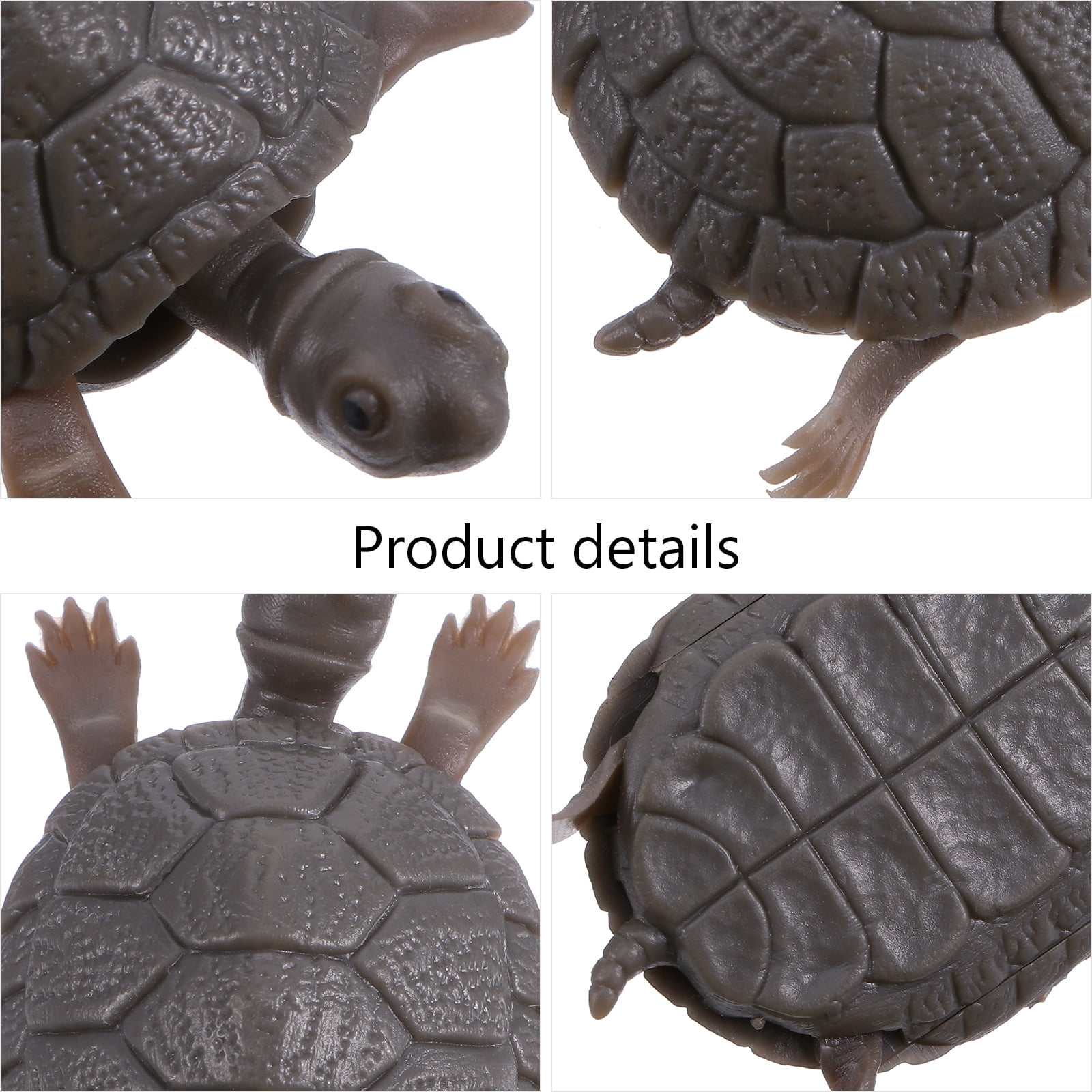 3pcs Lifelike Fake Turtle Ornament Simulation Turtle Fish Tank Decoration 