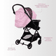thumbnail image 4 of Carriola Para Bebé Aeiou Suiza Con Capota Amplia Rosa, 4 of 7