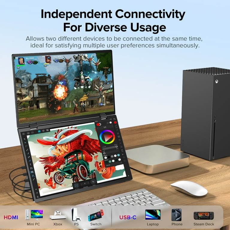 SALE モバイルデュアルモニター UPERFECT Delta 15.6インチ Delta / △ モデル・UPERFECTデュアルモニター（縦積みデュアル