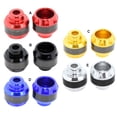 thumbnail image 2 of Riwesomey 1 par de copas de horquilla delantera universales para motocicleta, protección contra caídas, deslizador de aluminio, protección contra Accesorios para motos rojo, 2 of 5