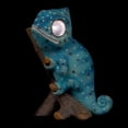 thumbnail image 3 of Solar Garden Decor Chameleon Figurine | Lawn and Yard Decorations | Outdoor LED Animal Figure | Light Up Decorative Statue Accents Patio, Balcony, Deck | Great Housewarming Gift Idea (Blue, 1 Pack), 3 of 3