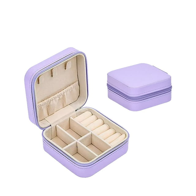 Hearth & Gear Mini Portable Earring Ring Jewelry Storage Velvet Jewelry Packaging Jewelry Display Storage Travel Jewelry Organizer Jewelry Small Jewelry Stands Large Jewelry Organizers And Storage