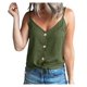 thumbnail image 2 of Moda Mujer Causal V-Ncek Blusa sólida Camiseta sin mangas con botones Tops de verano Fridja  qr5805, 2 of 6