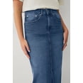 thumbnail image 3 of Ellos Plus Size Strecth Denim Mid-Rise Maxi Skirt, 3 of 3