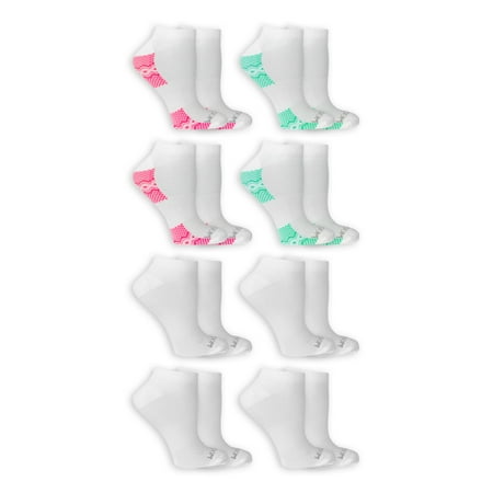 Women's Fit for Me Active 8 Pair No Show Socks (Best Socks For Eczema)