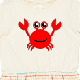 thumbnail image 4 of Inktastic Cute Red Crab Girls Toddler Dress, 4 of 5